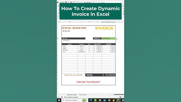 How To Create Dynamic Invoice in Excel #excel #shorts #exceltips #exceltricks