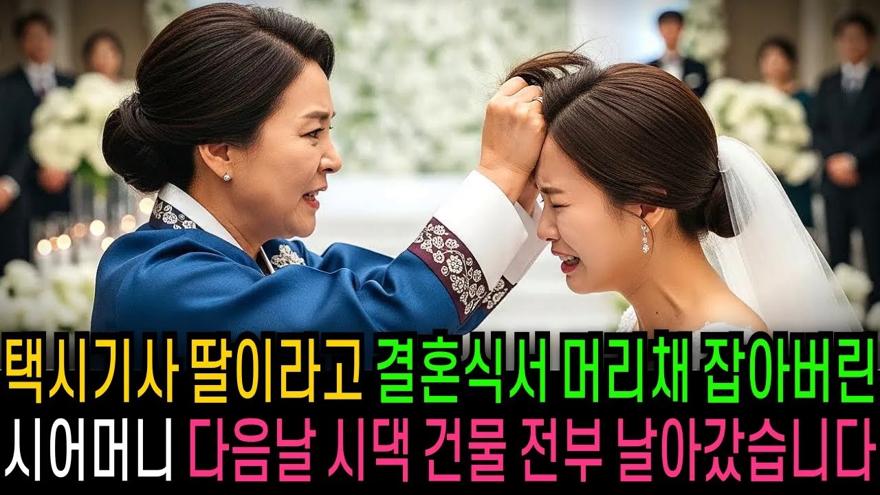 택시기사 딸이라고 결혼식에서 머리채 잡은 시어머니 다음날 시댁 건물 전부 사라져버리는데   [반전사연]  [오디오북]