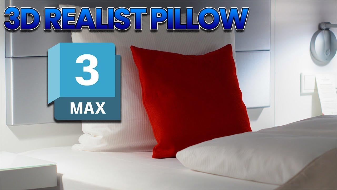 How to make Pillow 3DS MAX 2023 YouTube