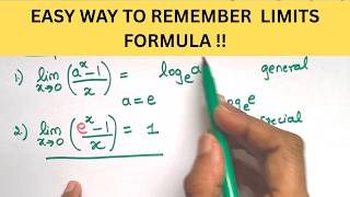 Super Easy Way to Remember Limits Formulae! | Trick to Remember Limits Formulae