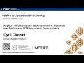 Cyril Closset (University of Birmingham) - Aspects of dualities in supersymmetric quantum mechanics