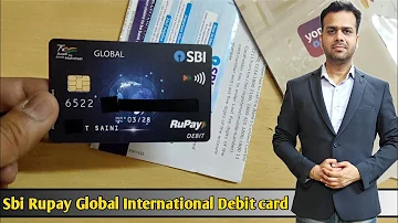 Sbi Rupay Global Debit Card | Sbi Global International Rupay Debit Card | Sbi contactless Debit card