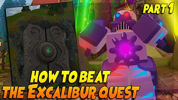 HOW TO GET THE EXCALIBUR *PART 1* DUNGEON QUEST ROBLOX