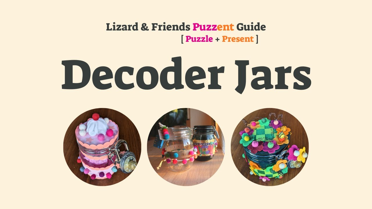 Jar Decoder DIY Puzzent Tutorial | Decoder Jars | By Lizard & Friends - YouTube