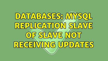 Databases: MySQL replication slave of slave not receiving updates