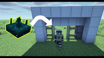 Minecraft Automatic door | sculk sensor | Minecraft build |