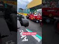 LEGO race = PURE CHAOS ⏪😂🤣 #MercedesAMGF1 #F1 #LEGO #GeorgeRussell #KimiAntonelli