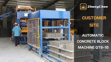 Automatic Concrete Cement Block Machine for 4 6 8 Inches Blocks