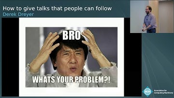 How to give talks that people can follow