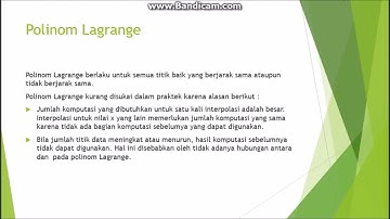 belajar polinom lagrange dan newton