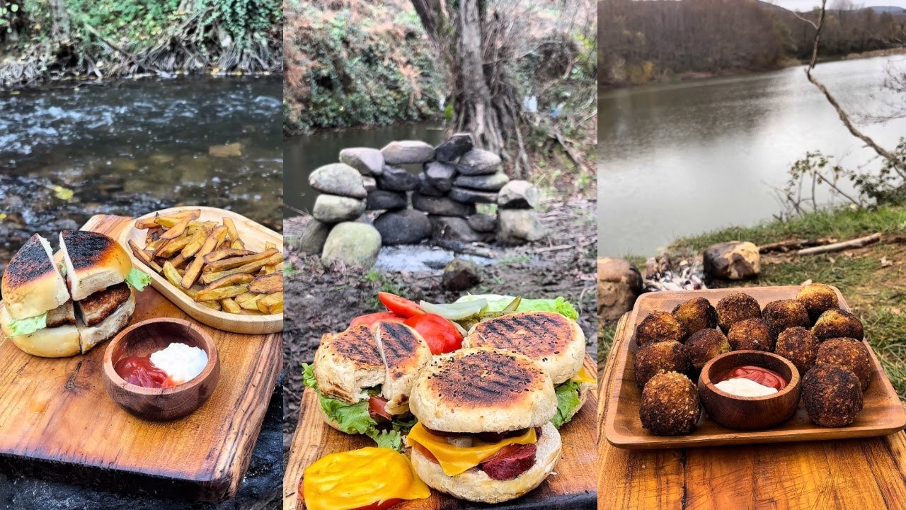 Campfire Style Cooking / ASMR Outdoor Cooking