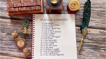 Neat, Clean Print Handwriting Practice: Write 19 Positive Affirmations | Nhuan Dao Calligraphy