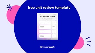 Educator Unit Review Template