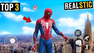 Top 3 Realistic Games Like Spider Man 2 On Play Store 2026 | High Graphics screenshot 1