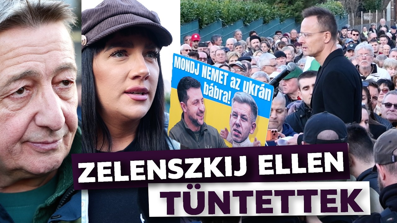 Forrtak az indulatok a Zelenszkij elleni tüntetésen, ahol Magyar Péter sem kímélték