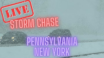 Heavy Lake Effect Snow - New York - Live Chase Archive