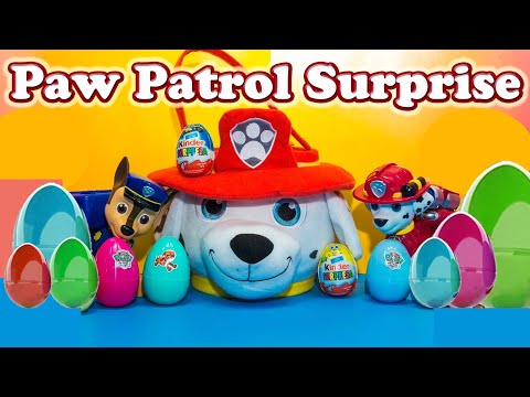 PAW PATROL Nickelodeon Paw Patrol Surprise Eggs & Basket & Miles TomorrowlandToys Video PAW PATROL Nickelodeon Paw Patrol Surprise Eggs & Basket & Miles TomorrowlandToys Video