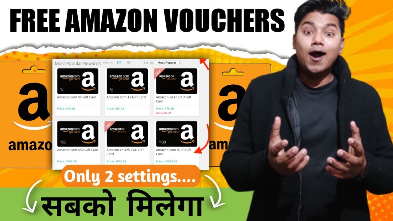 Free Amazon gift card Amazon gifts card earning app How To Get