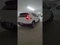 2025 Volvo XC40 B5 plus dark in Crystal White on Blonde Leather Upholstery