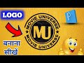 How to create channel logo \ mr tips tech / YouTube channel logo kaise banaye ! 3d logo banaye !