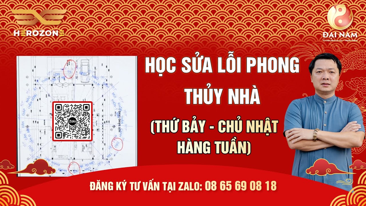 ☯️⁉️🔰 Buổi 9: Học Xử Lý Phong Thủy Nhà trong Vận 9 (2024 - 2043)