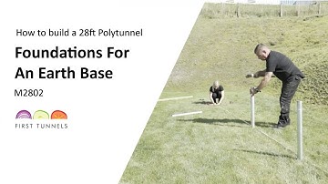 28ft Polytunnel | Earth Base Foundation With Screw Anchors | M2802