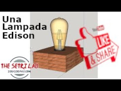 Il portalampada modello lampada Edison, vintage.