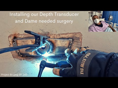 Installing our depth transducer & Dame needed surgery - Project Brupeg Ep. 243