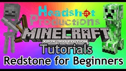 Minecraft Tutorials: Xbox 360 Edition Basic Redstone Tutorial HD