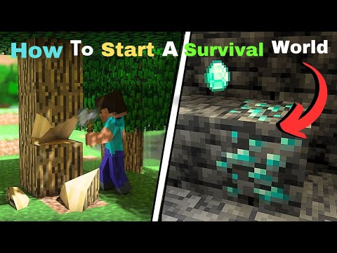 HOW TO START A SURVIVAL WORLD | Minecraft - YouTube
