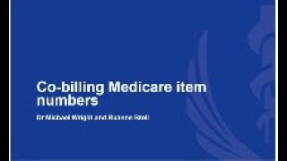 Medicare insights: Co-billings Medicare item numbers