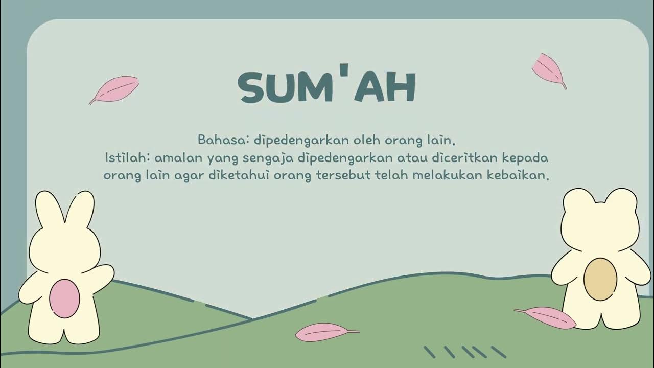 BAB 3 MENJALANI HIDUP PENUH MANFAAT DENGAN MENGHINDARI BERFOYA-FOYA