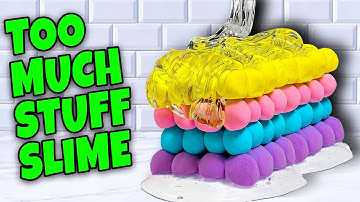 Adding TOO Much Ingredients Into Slime!
