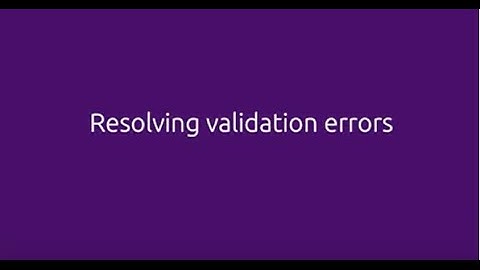MYOB Practice Solutions: Resolving Validation Errors