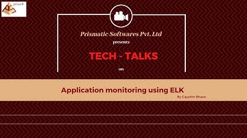 Application monitoring using ELK