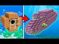 Evoluí de SUBMARINO de POBRE até RICO no Minecraft