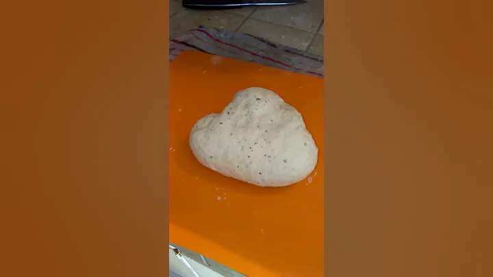 My pizza dough thanks to Laura Vitale