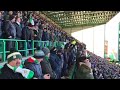 CELTIC FANS CELEBRATE AWAY TO HIBS DEC /17