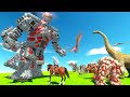 Can MECHAGODZILLA Destroy EVERY Unit?! - Animal Revolt Battle Simulator