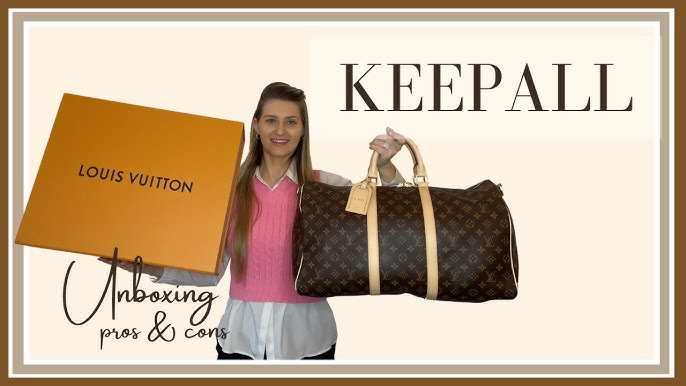 XXOMHT LOUIS VUITTON ECLIPSE KEEPALL BANDOULIÈRE 55 MONOGRAM CANVAS  UNBOXING 