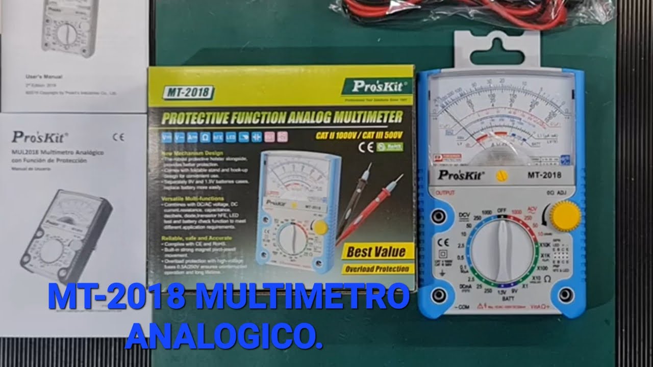 Tester Analogo Multitester Manual Multimetro Electricista