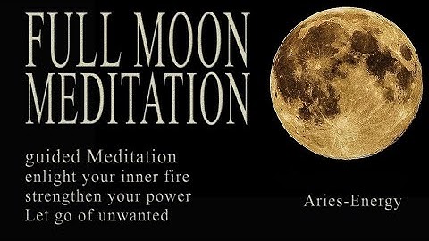 FULL MOON Meditation October 2025 guided • Aries The Ram • cleanse  manifestation hunters super moon
