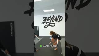 Sam Frank nearly broke her foot while learning new skills 🤯#samfrank