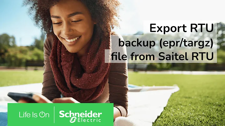 How To Export RTU Or Configuration File From Saitel RTU? | Schneider Electric