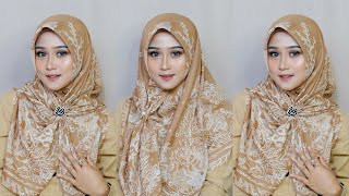 #9 CONTEMPORARY STYLE TUTORIAL HIJAB RECTANGLE COVERS CHEST PREMIUM MOTIF