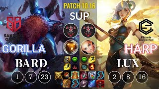 SB GorillA Bard vs ESC Harp Lux Sup - KR Patch 10.16