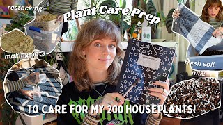 monthly reset: plant girly edition  easy diy potting mix, new care routine, & restocking supplies