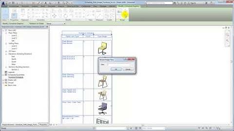 Create a Furniture Schedule with Images FOR REVIT