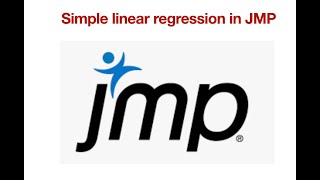 Simple Linear Regression in JMP