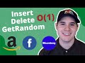 Amazon coding question  insert delete getrandom o1